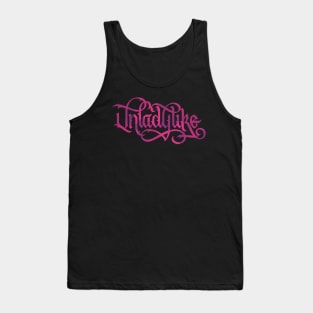 Unladylike Pink Calligraphy Tank Top